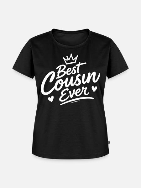 Best Cousin Ever - Frauen Premium Bio T-Shirt - Schwarz