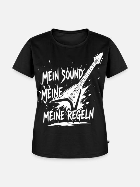 Mein Sound Meine Regeln - Frauen Premium Bio T-Shirt - Schwarz