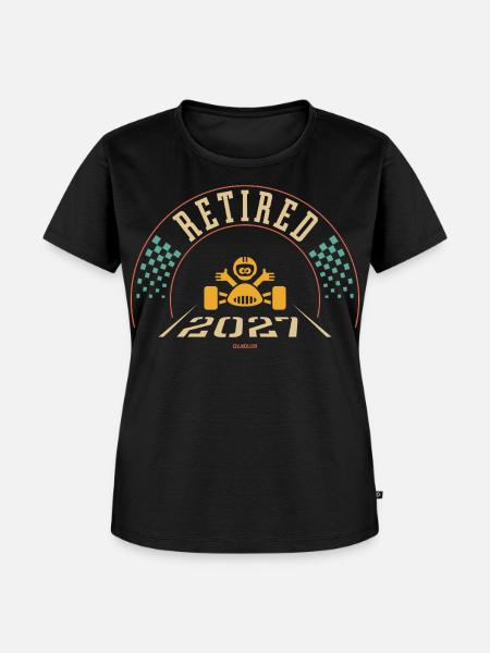 Retired 2027 (Retiree / Retirement Entry / 4C) - Frauen Premium Bio T-Shirt - Schwarz