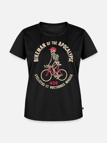 Bikeman of the Apocalypse - Frauen Premium Bio T-Shirt - Schwarz