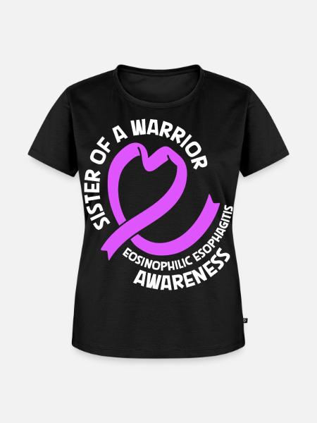 Schwester eines Kriegers - EOE Mut - Frauen Premium Bio T-Shirt - Schwarz