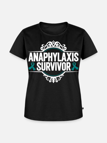 Anaphylaxie Überlebende - Frauen Premium Bio T-Shirt - Schwarz
