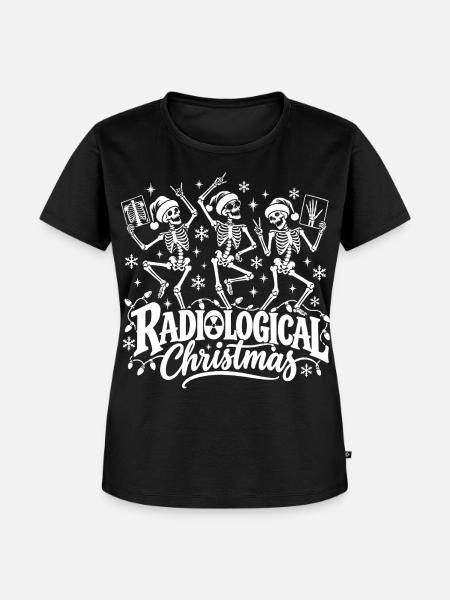 Radiological Xmas - Frauen Premium Bio T-Shirt - Schwarz