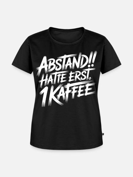 Morgenmuffel Kaffee - Frauen Premium Bio T-Shirt - Schwarz