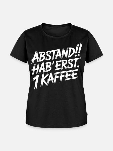 Morgenmuffel Kaffee - Frauen Premium Bio T-Shirt - Schwarz