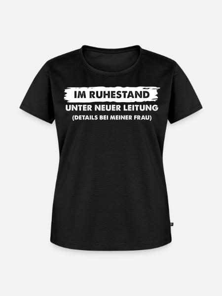 Lustiges Ruhestands - Frauen Premium Bio T-Shirt - Schwarz