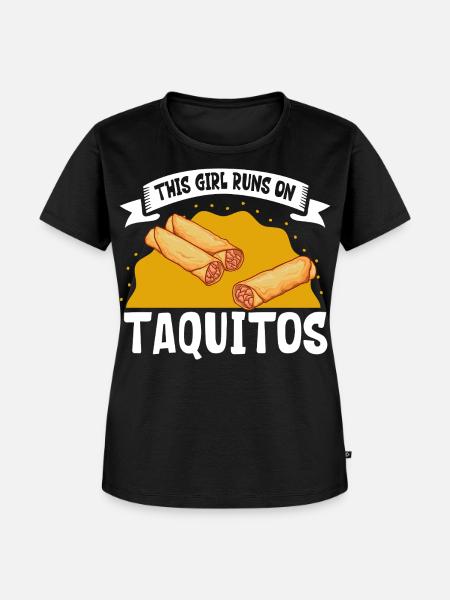 Ladies love Taquitos - Frauen Premium Bio T-Shirt - Schwarz