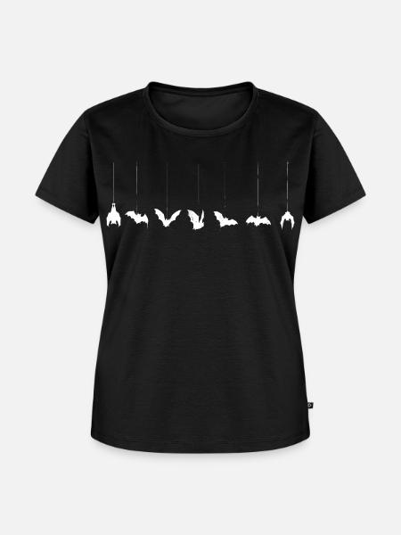 Bats On A Thread - Frauen Premium Bio T-Shirt - Schwarz