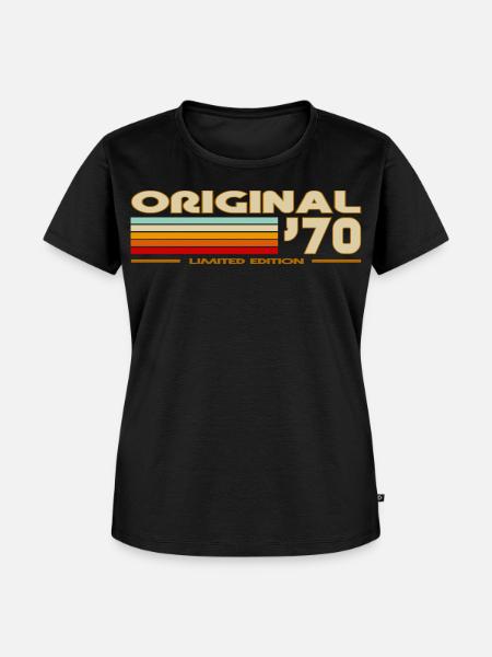 1970 - Frauen Premium Bio T-Shirt - Schwarz