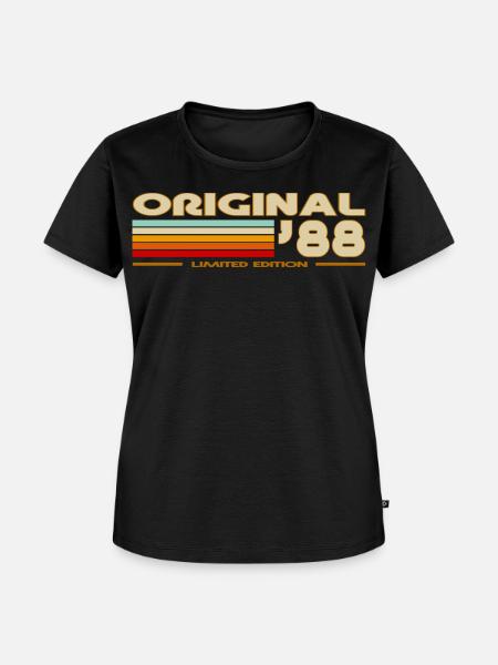 1988 - Frauen Premium Bio T-Shirt - Schwarz
