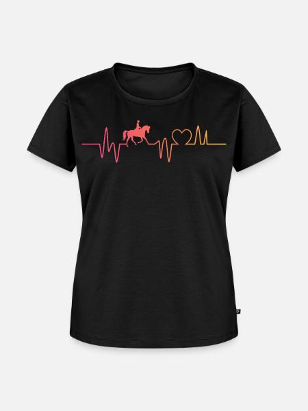 Dressurpferde-Dressurreiter - Frauen Premium Bio T-Shirt - Schwarz