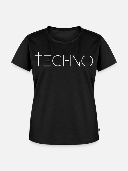 Techno Musik Rave Religion - Frauen Premium Bio T-Shirt - Schwarz