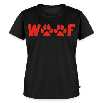 Barking dog (red) - Women's Premium Organic T-shirt - black - Front - Selfina (174cm)