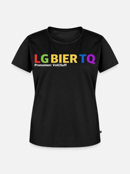 LG Bier TQ | Party, grill - Frauen Premium Bio T-Shirt - Schwarz