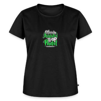 Paddle Tennis Paddle Paddle Tennis Padel Tennis - T-shirt Premium bio Femme - noir - Devant - Selfina (174cm)