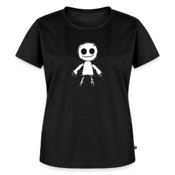 Voodoo Puppe - Frauen Premium Bio T-Shirt - Schwarz - Vorne - Selfina (174cm)