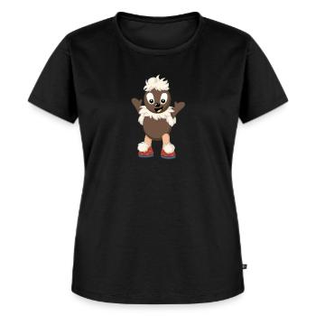 Pittiplatsch, der Liebe - Frauen Premium Bio T-Shirt - Schwarz - Vorne - Selfina (174cm)