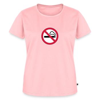 No smoking sign - Frauen Premium Bio T-Shirt - Rosa - Vorne - AI Model Female 172 dark (172cm)