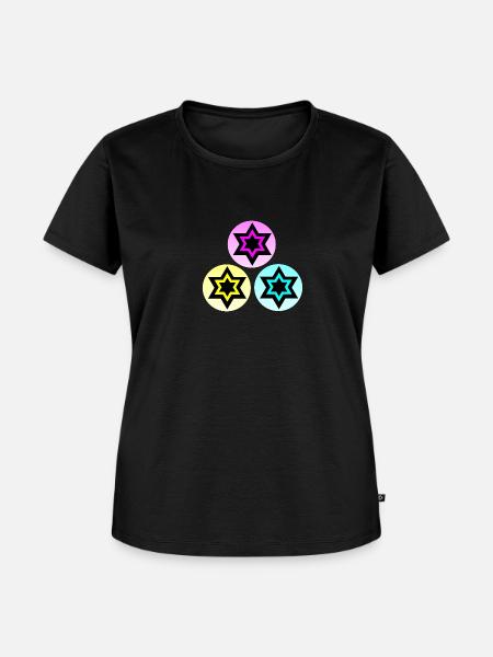 Stern - Frauen Premium Bio T-Shirt - Schwarz