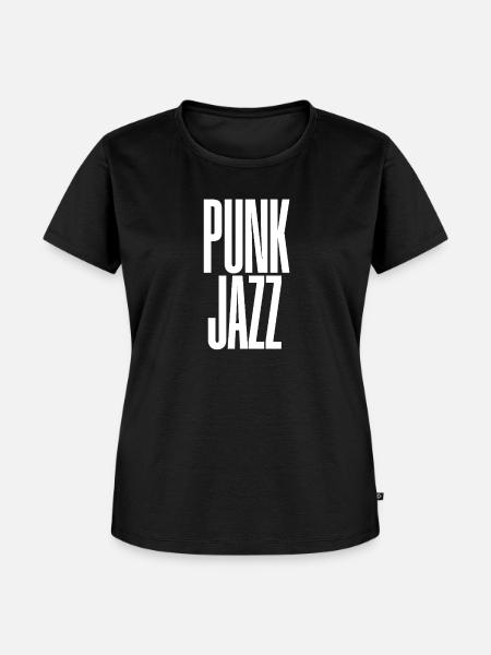 Punk Jazz Bold Typografie - Frauen Premium Bio T-Shirt - Schwarz