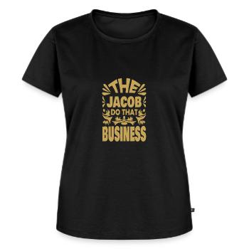 Proverbs Jacob - Women's Premium Organic T-shirt - black - Front - Selfina (174cm)
