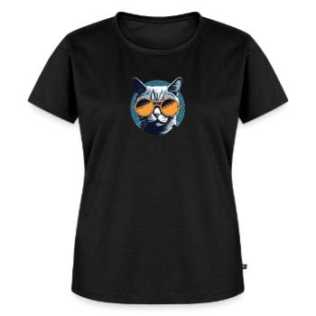 Cat Mietz House Duck Sunglasses - Women's Premium Organic T-shirt - black - Front - Selfina (174cm)