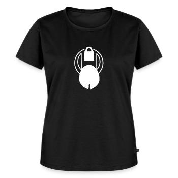 KG kontrast Darkedition - Frauen Premium Bio T-Shirt - Schwarz - Vorne - Selfina (174cm)