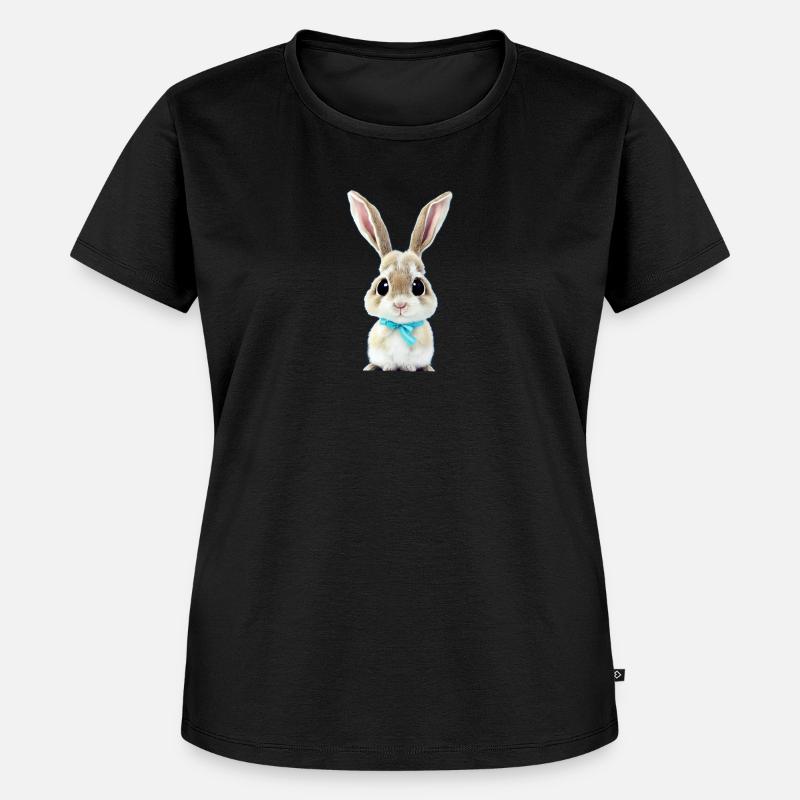 Rabbit with loop - Women's Premium Organic T-shirt - black