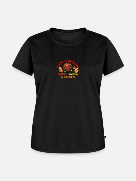 Frohes Erntedankfest - Frauen Premium Bio T-Shirt - Schwarz