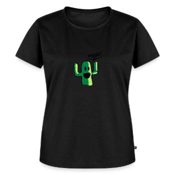 snuggle - Women's Premium Organic T-shirt - black - Front - Selfina (174cm)