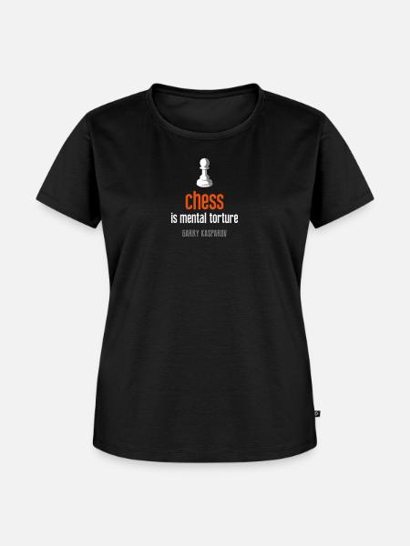 Schach ist mentale Folter - Frauen Premium Bio T-Shirt - Schwarz