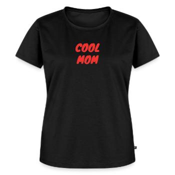 Design Cool Mom - T-shirt Premium bio Femme - noir - Devant - Selfina (174cm)