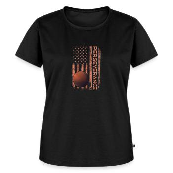 Mars Planet Weltraum Vintage Space Science Sprüche - Frauen Premium Bio T-Shirt - Schwarz - Vorne - Selfina (174cm)