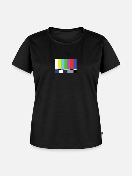 TV Signal - Frauen Premium Bio T-Shirt - Schwarz
