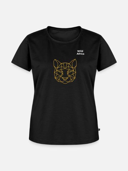 WILDAFRIKA LEOPARD - Frauen Premium Bio T-Shirt - Schwarz