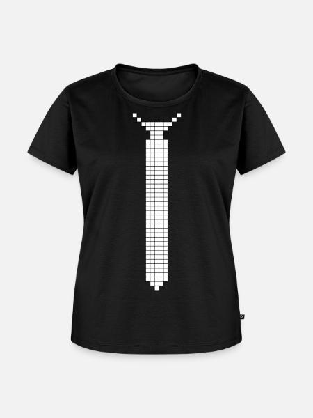 Krawatte - Frauen Premium Bio T-Shirt - Schwarz