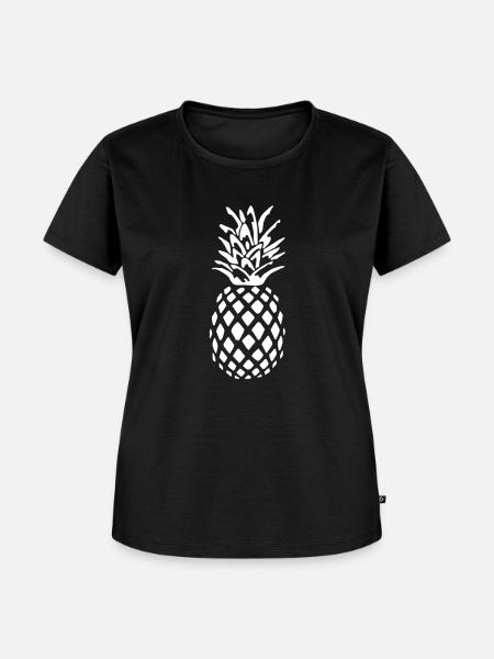 Ananas - Frauen Premium Bio T-Shirt - Schwarz