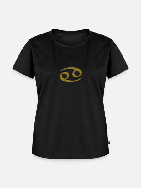 Krebs Tierkreiszeichen Astrologie Sternzeichen - Frauen Premium Bio T-Shirt - Schwarz
