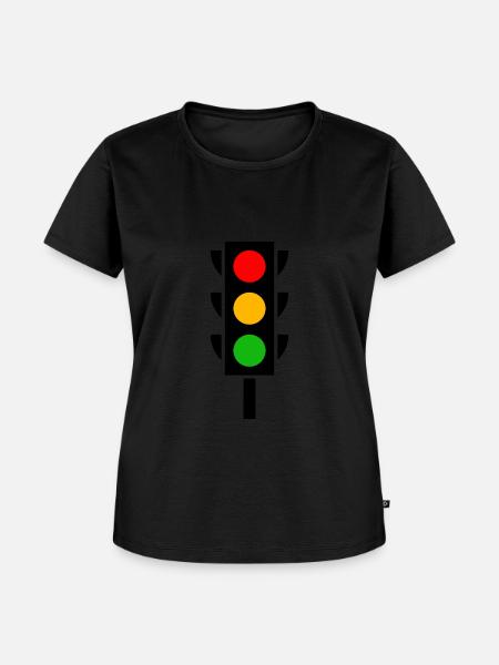 Kørekort køreskole for trafiklys - Premium økologisk T-shirt til kvinder - sort