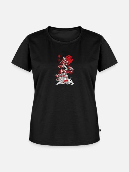 Japan - Frauen Premium Bio T-Shirt - Schwarz