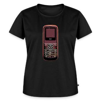 altes Handy - Frauen Premium Bio T-Shirt - Schwarz - Vorne - Selfina (174cm)