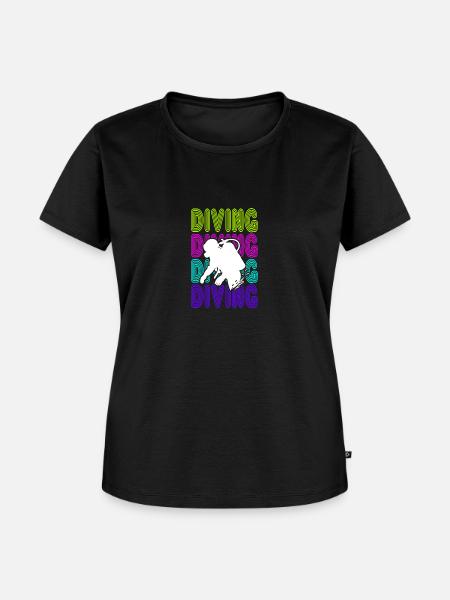 diving gerätetauchen tauchschule neopren - Frauen Premium Bio T-Shirt - Schwarz