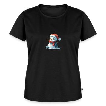 Snowman for children - Women's Premium Organic T-shirt - black - Front - Selfina (174cm)
