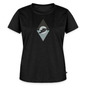 Jetski Boot Motorschlitten - Frauen Premium Bio T-Shirt - Schwarz - Vorne - Selfina (174cm)