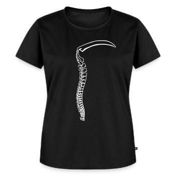 WirbelsäuleTod - Frauen Premium Bio T-Shirt - Schwarz - Vorne - Selfina (174cm)