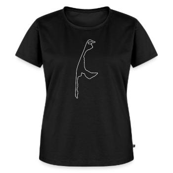 Sylt - Frauen Premium Bio T-Shirt - Schwarz - Vorne - Selfina (174cm)