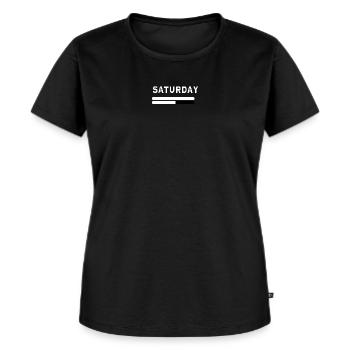 Saturday - Women's Premium Organic T-shirt - black - Front - Selfina (174cm)