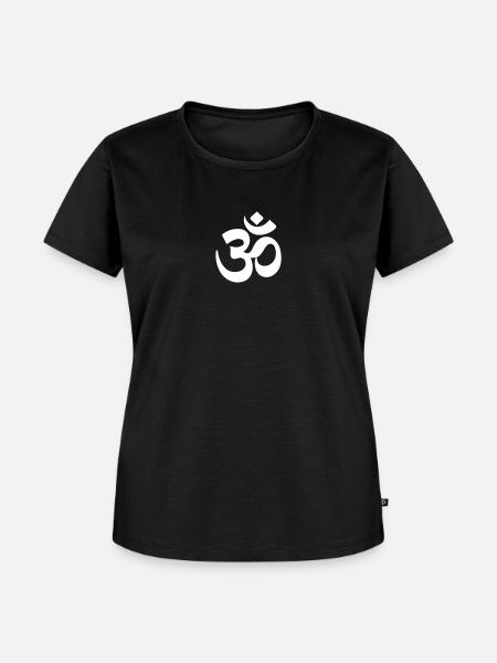 OM - Frauen Premium Bio T-Shirt - Schwarz
