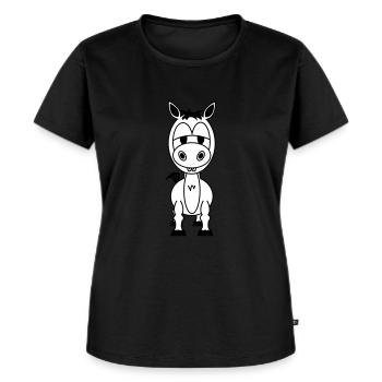 Louis - T-shirt Premium bio Femme - noir - Devant - Selfina (174cm)