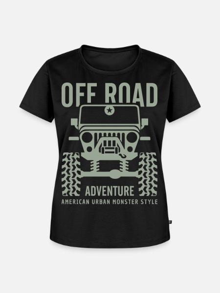 Offroad Abenteuer urban 4x4 - Frauen Premium Bio T-Shirt - Schwarz